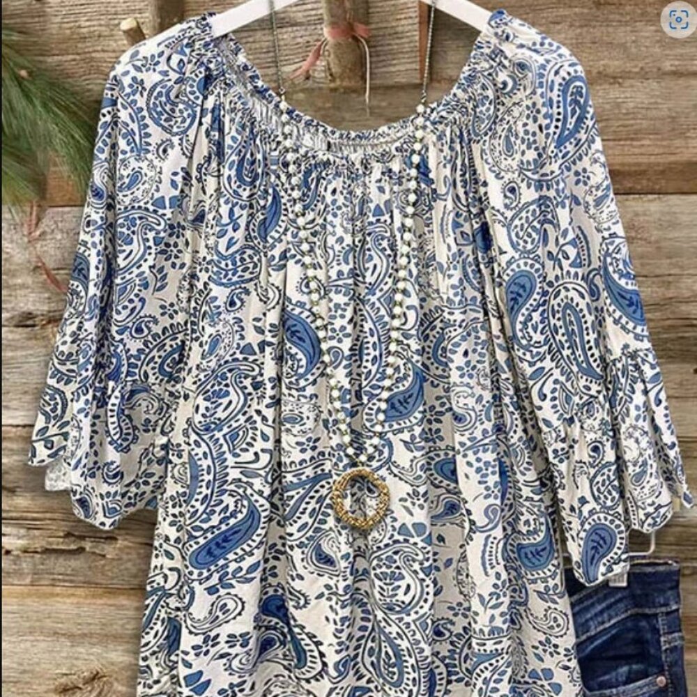 Casual Print Blouse